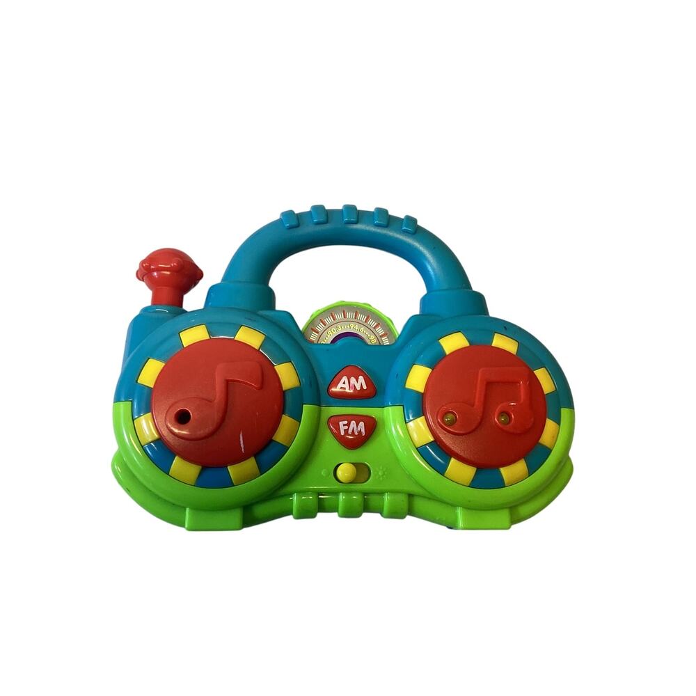 CHILDREN'S MUSICAL RADIO TOY WITH DIFFERENT SOUNDS, PREOWNED.